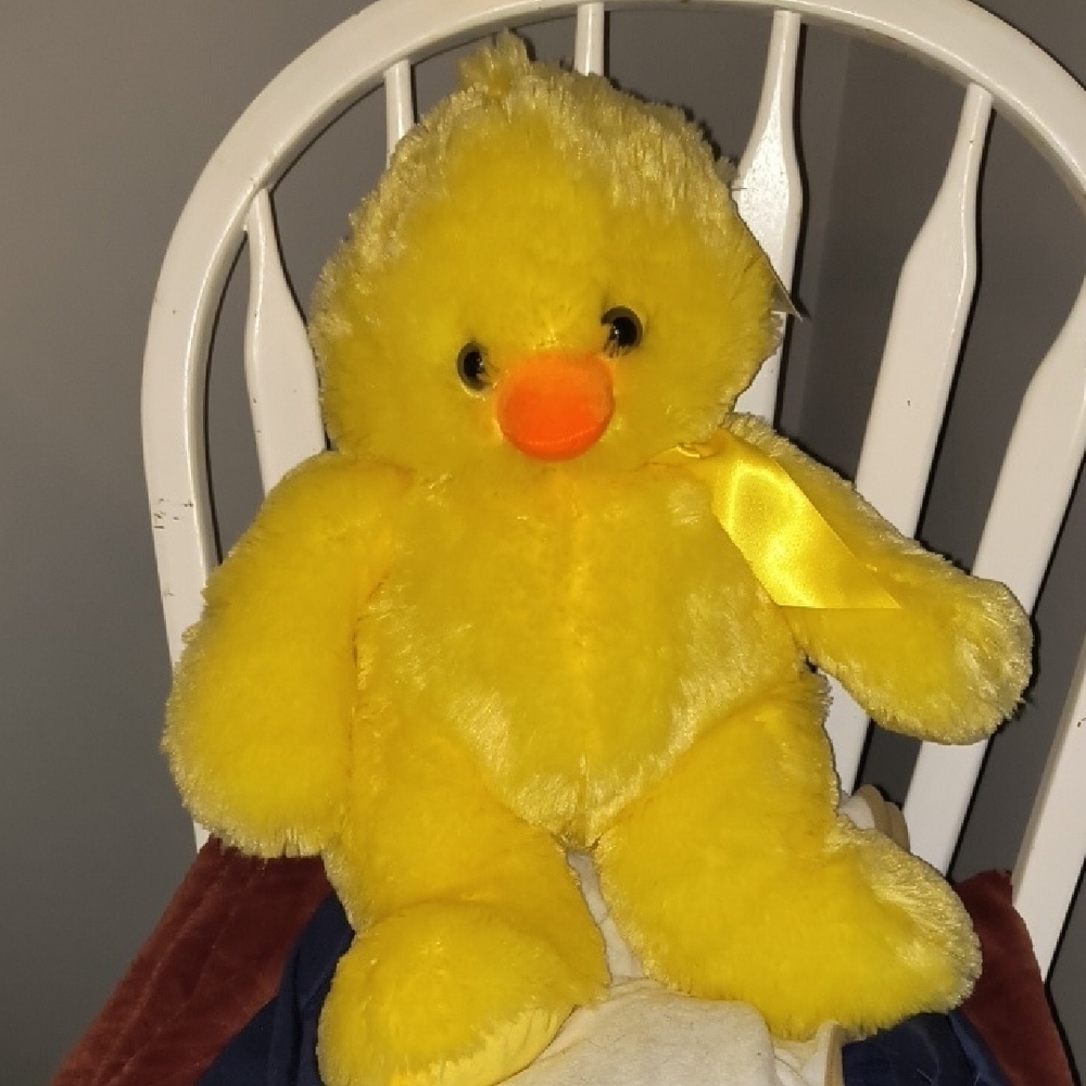 Yellow Plush Duck Toy New With Tags Large Yellow Orange